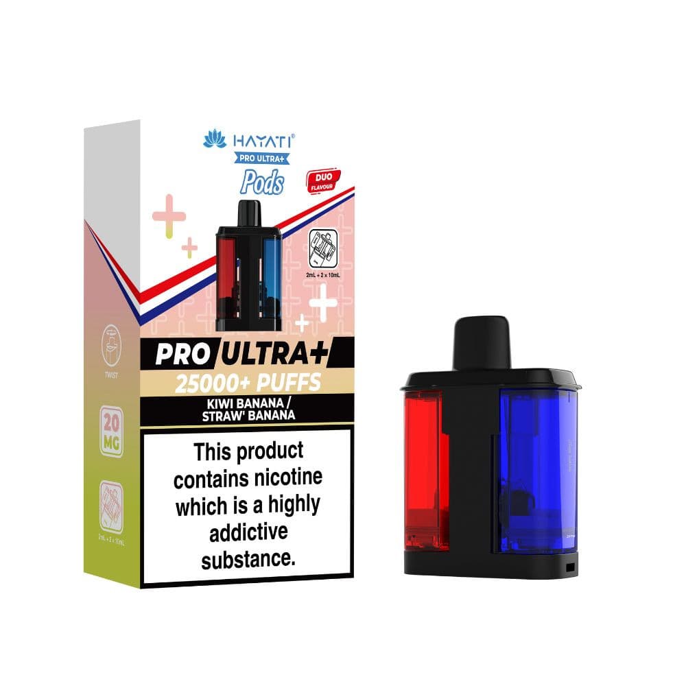  Kiwi Banana / Strawberry Banana Hayati Pro Ultra Plus 25K Pods Pack of 5