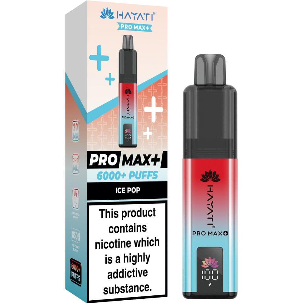  Ice Pop Hayati Pro Max Plus 6000 Vape Kit Box of 5