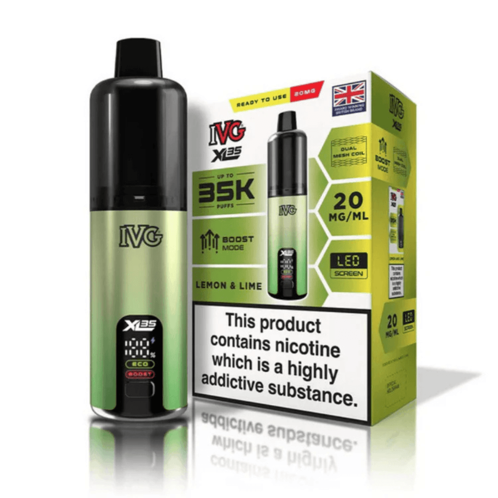  Lemon & Lime IVG XL 35k Prefilled Vape Kit Box of 5