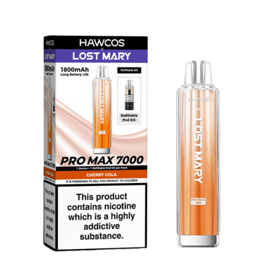  Cherry Cola Hawcos x Lost Mary Pro Max 7000 Box of 10