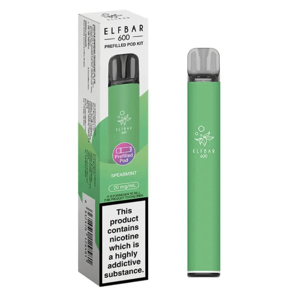  Spearmint Ske Crystal Original 600 Vape Kit Box of 10