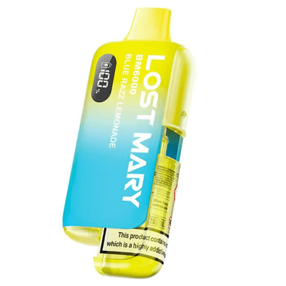  Blue Razz Lemonade Lost Mary Bm6000 Vape Kit Box of 5