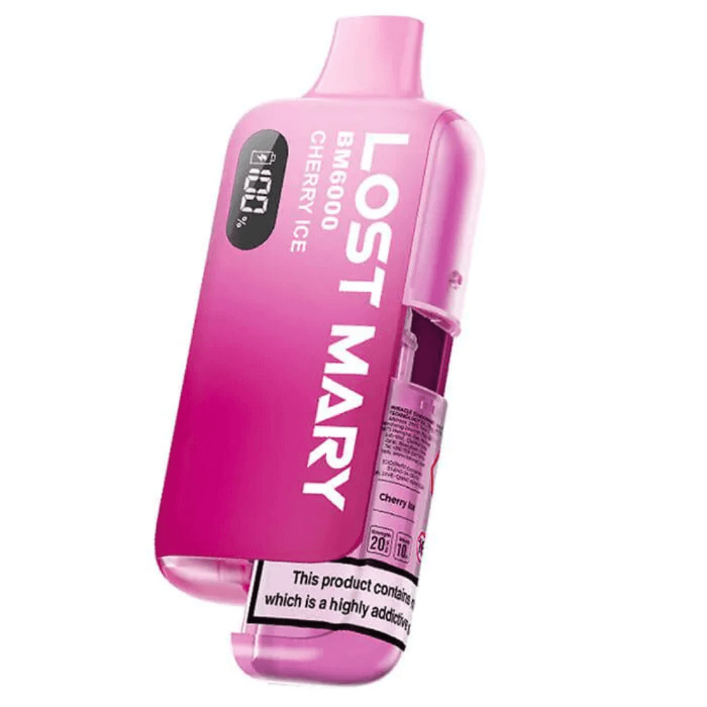  Cherry Ice Lost Mary Bm6000 Vape Kit Box of 5