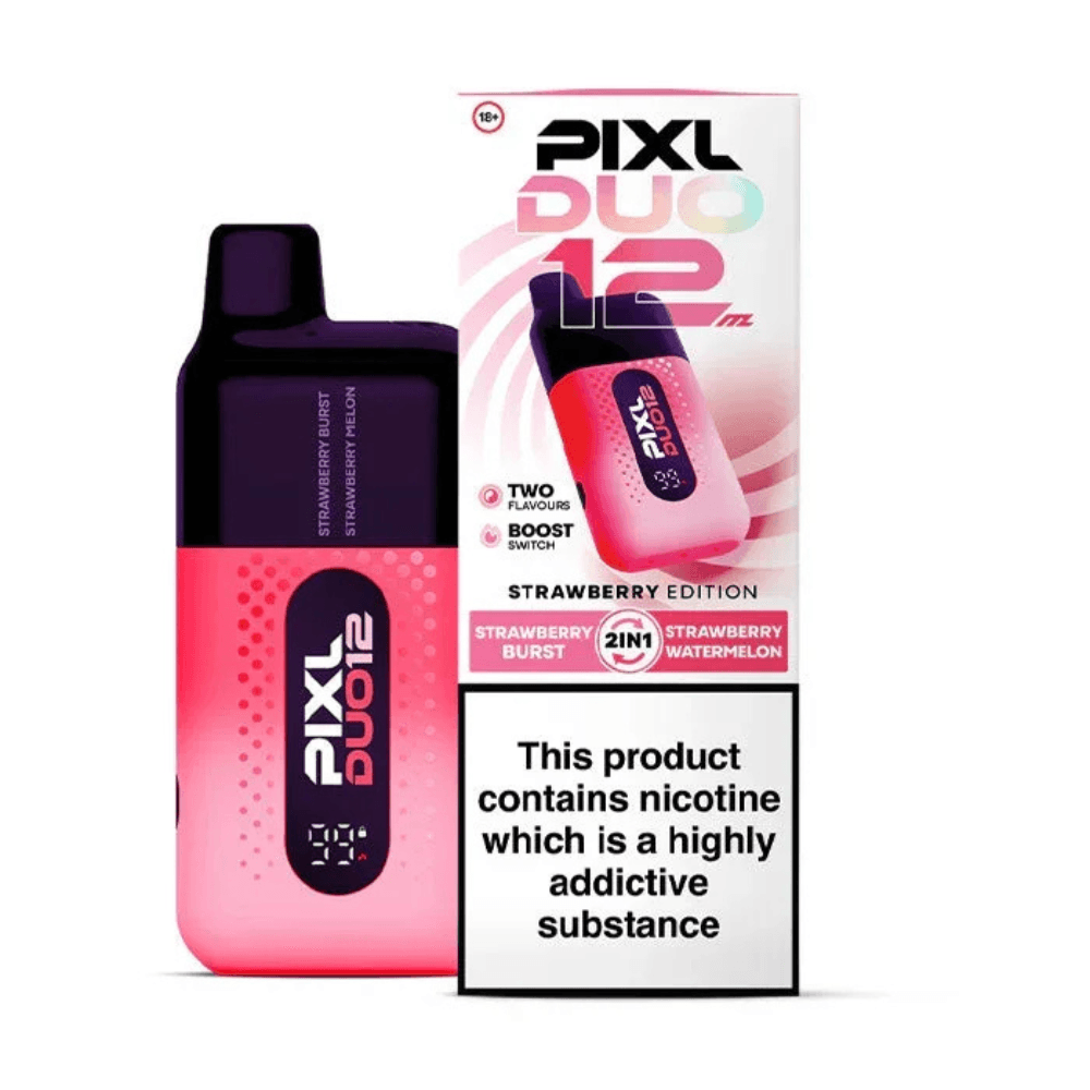  Strawberry Edition Pixl Duo 10k Prefilled Vape Kit Box of 5