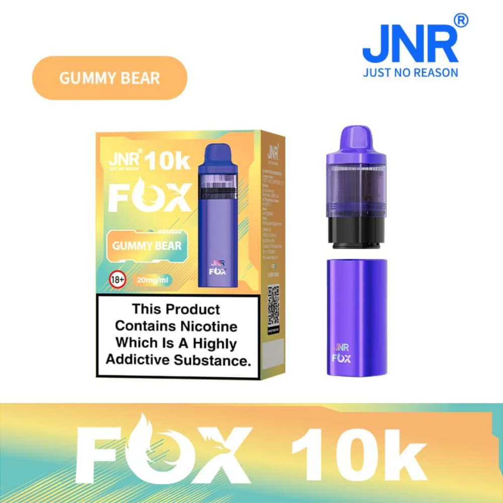  Gummy Bear JNR Fox 10k Prefilled Vape Kit Box of 5