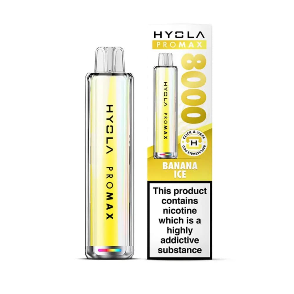  Banana Ice Hyola Pro Max 8000 Vape Kit Box of 5