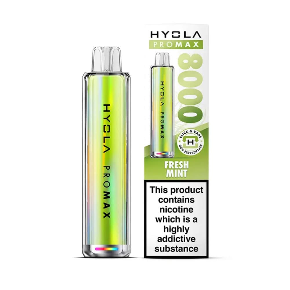  Fresh Mint Hyola Pro Max 8000 Vape Kit Box of 5