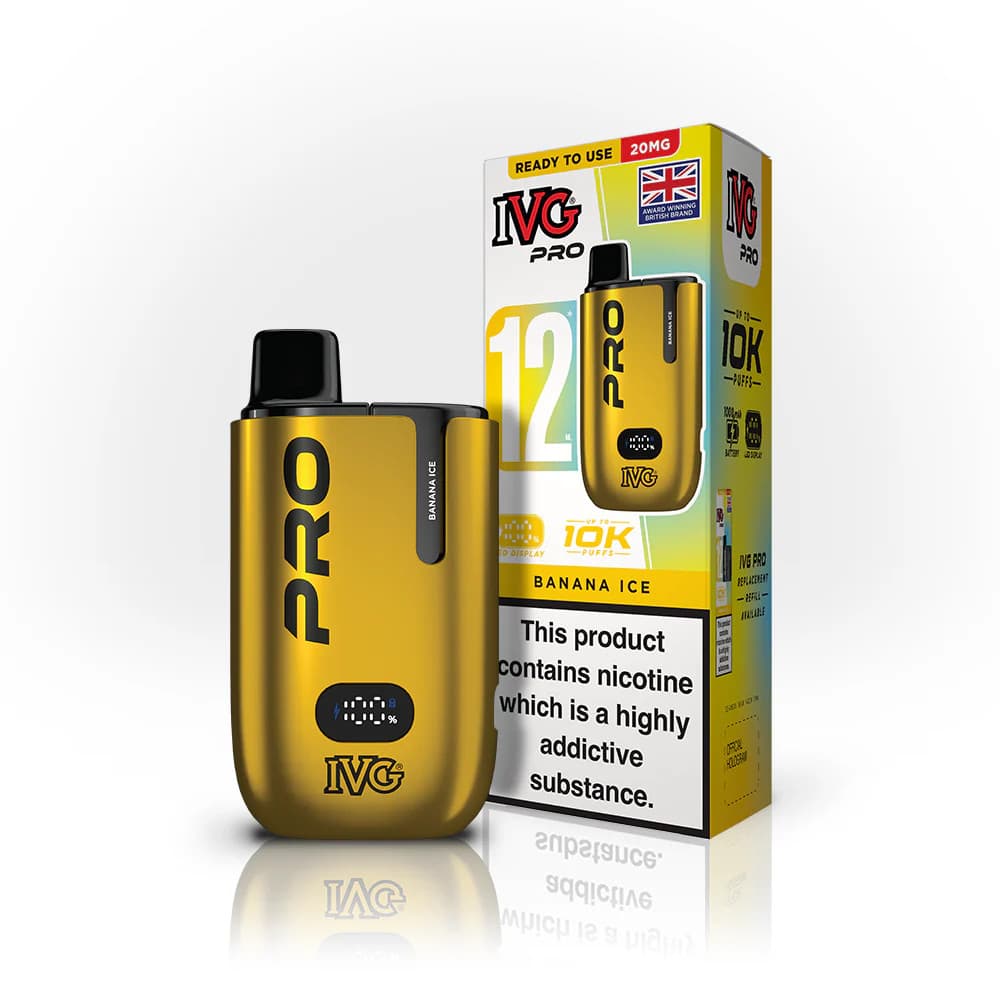  Banana Ice IVG Pro 10k Vape Kit Box of 5