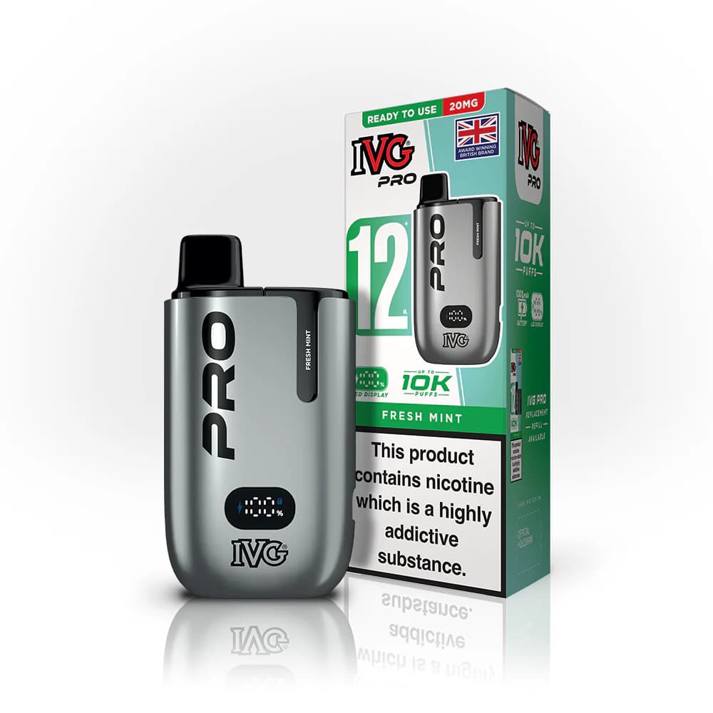  Fresh Mint IVG Pro 10k Vape Kit Box of 5