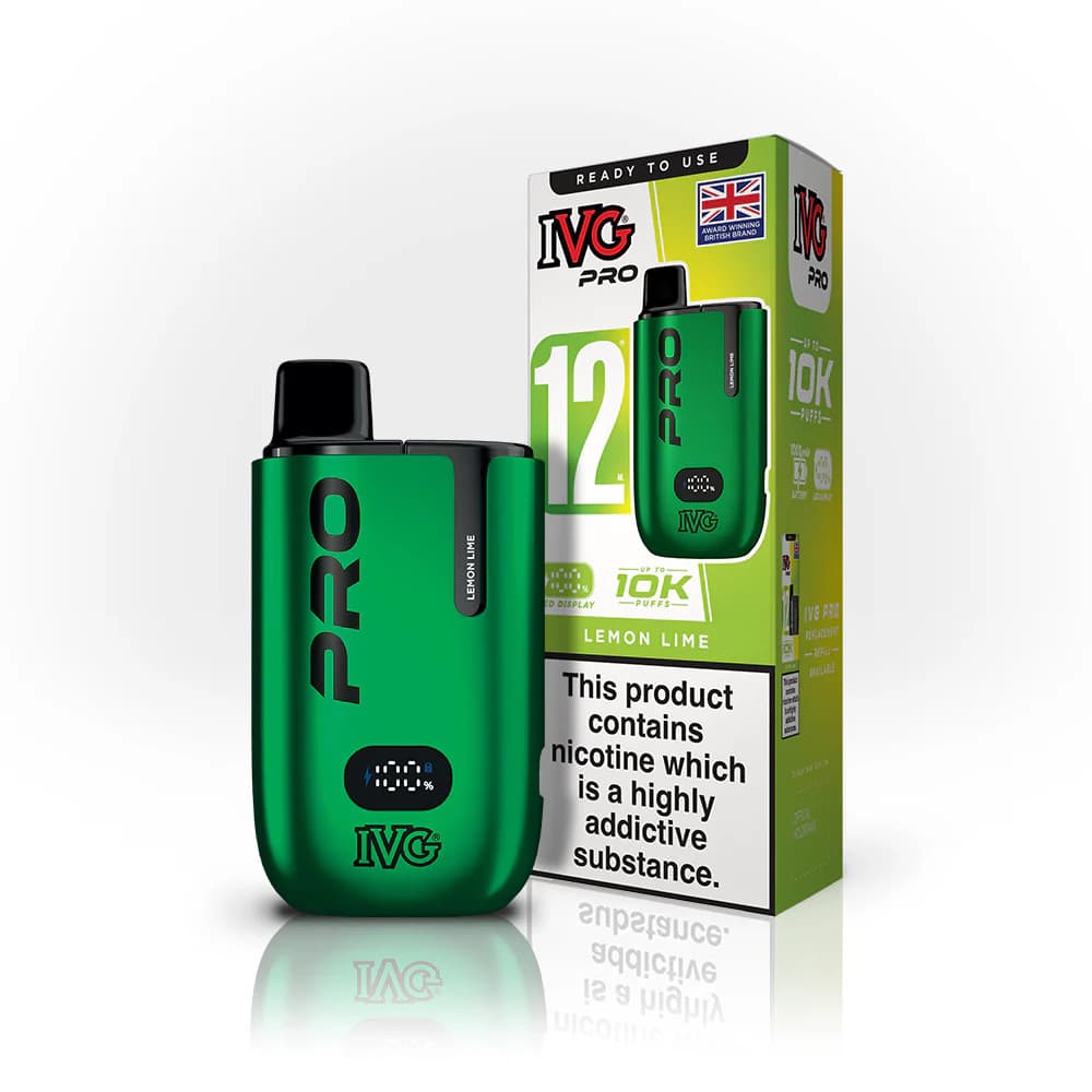  Lemon Lime IVG Pro 10k Vape Kit Box of 5