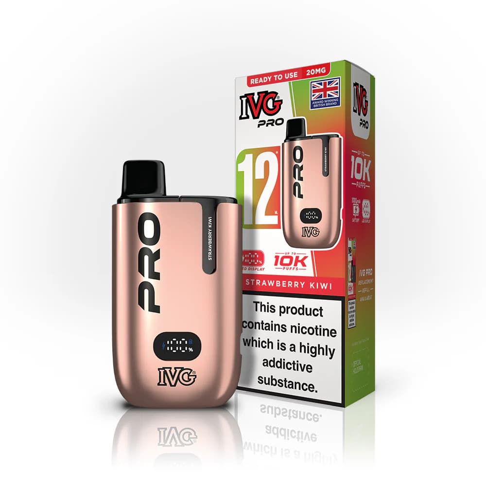  Strawberry Kiwi IVG Pro 10k Vape Kit Box of 5