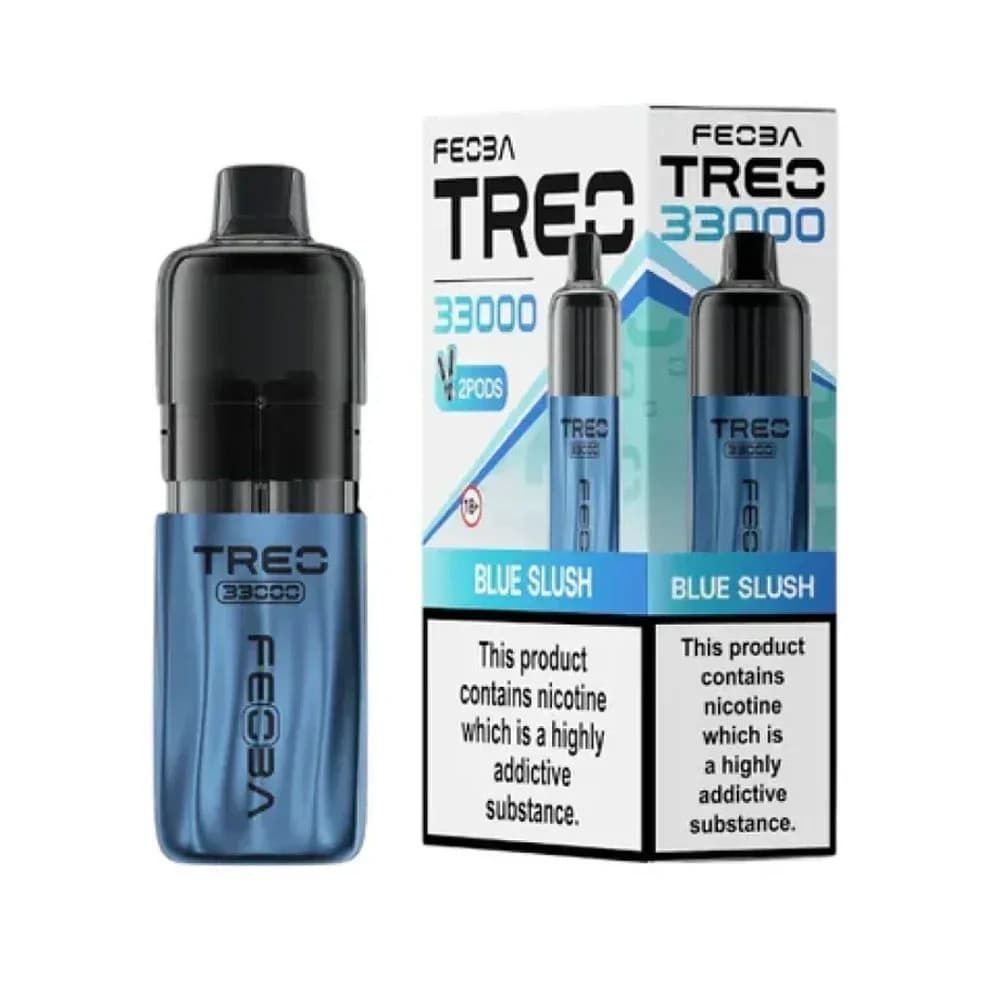  Blue Slush Feoba Treo 33k Prefilled Vape it Box of 5
