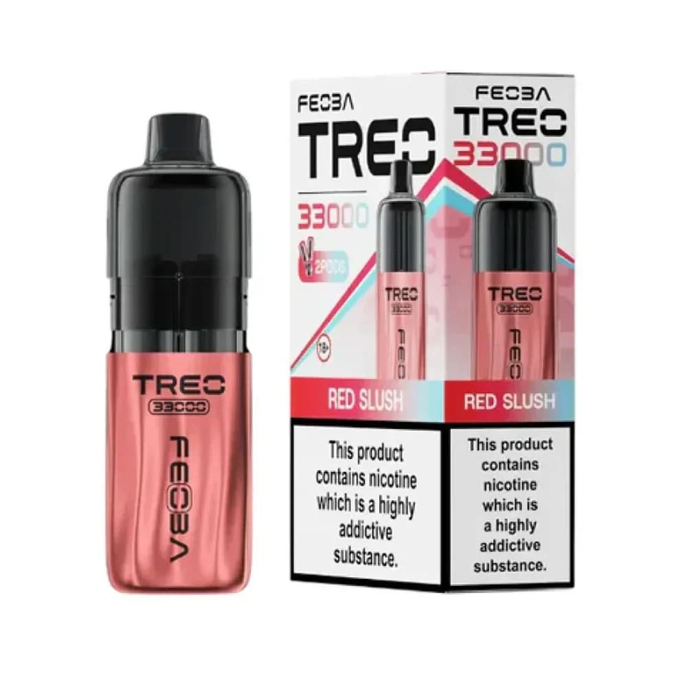  Red Slush Feoba Treo 33k Prefilled Vape it Box of 5