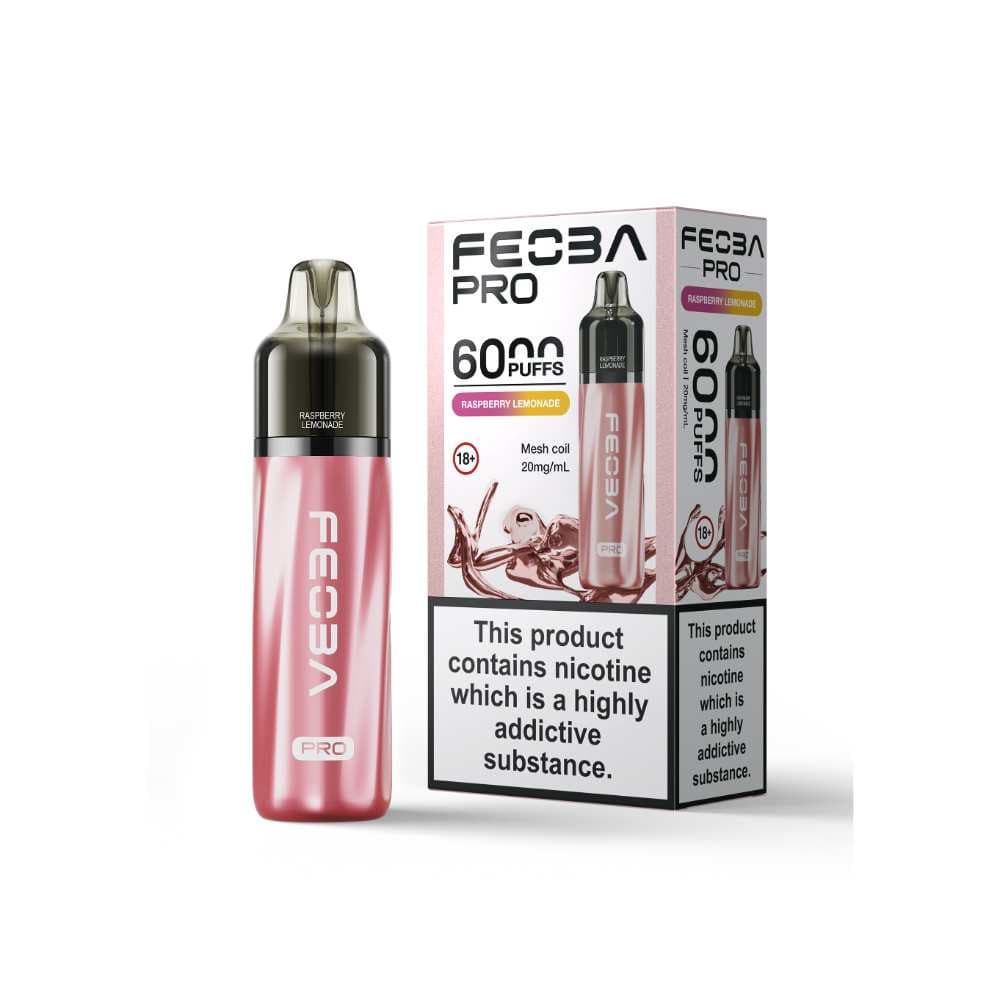  Raspberry Lemonade Feoba Pro Plus 6000 Vape Kit Box of 5