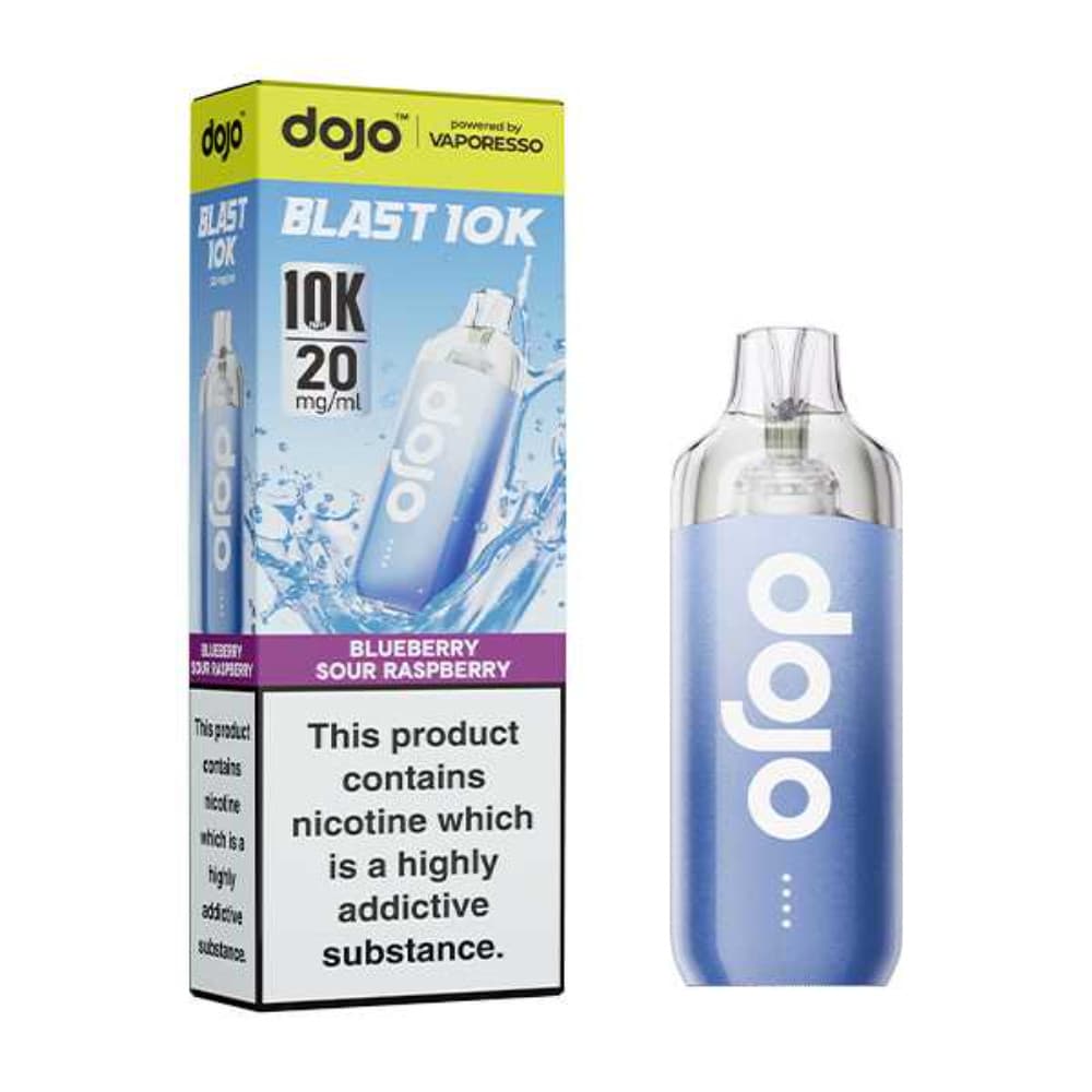  Blueberry Sour Raspberry Vaporesso Dojo Blast 10k Vape Kit Box of 5