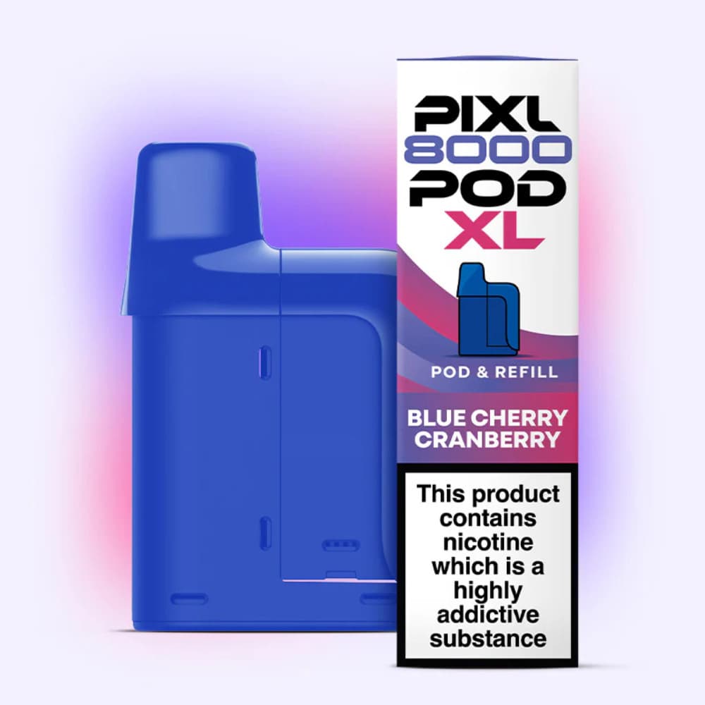  Blue Cherry Cranberry Pixl 8000 Prefilled Pods Pack of 5