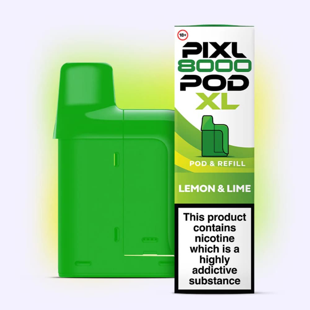  Lemon & Lime Pixl 8000 Prefilled Pods Pack of 5
