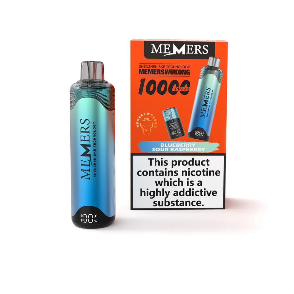  Blueberry Sour Raspberry Memers Wukong V10000 Vape Kit Box of 5