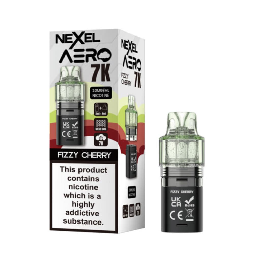  Fizzy Cherry Nexel Aero 7k Prefilled Pods Pack of 10