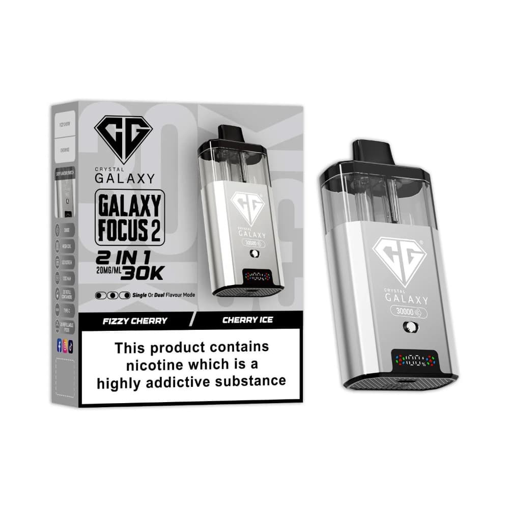  Fizzy Cherry/Cherry Ice Crystal Galaxy 30k Focus 2 Vape Kit Box of 5