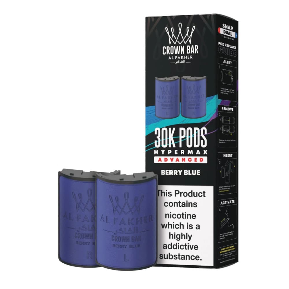  Berry Blue Al Fakher 30k Hypermax Pods Pack of 5