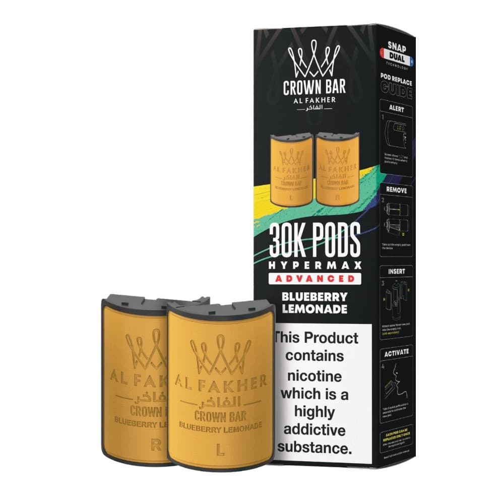  Blue Razz Lemonade Al Fakher 30k Hypermax Pods Pack of 5