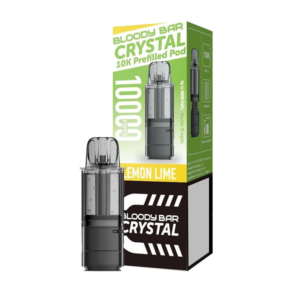  Lemon Lime Bloody Bar Crystal 10k Pods Pack of 5