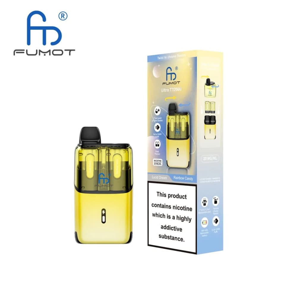  Lucid Dream / Rainbow Candy RandM Fumot Ultra T32000 Vape Kit Box of 5