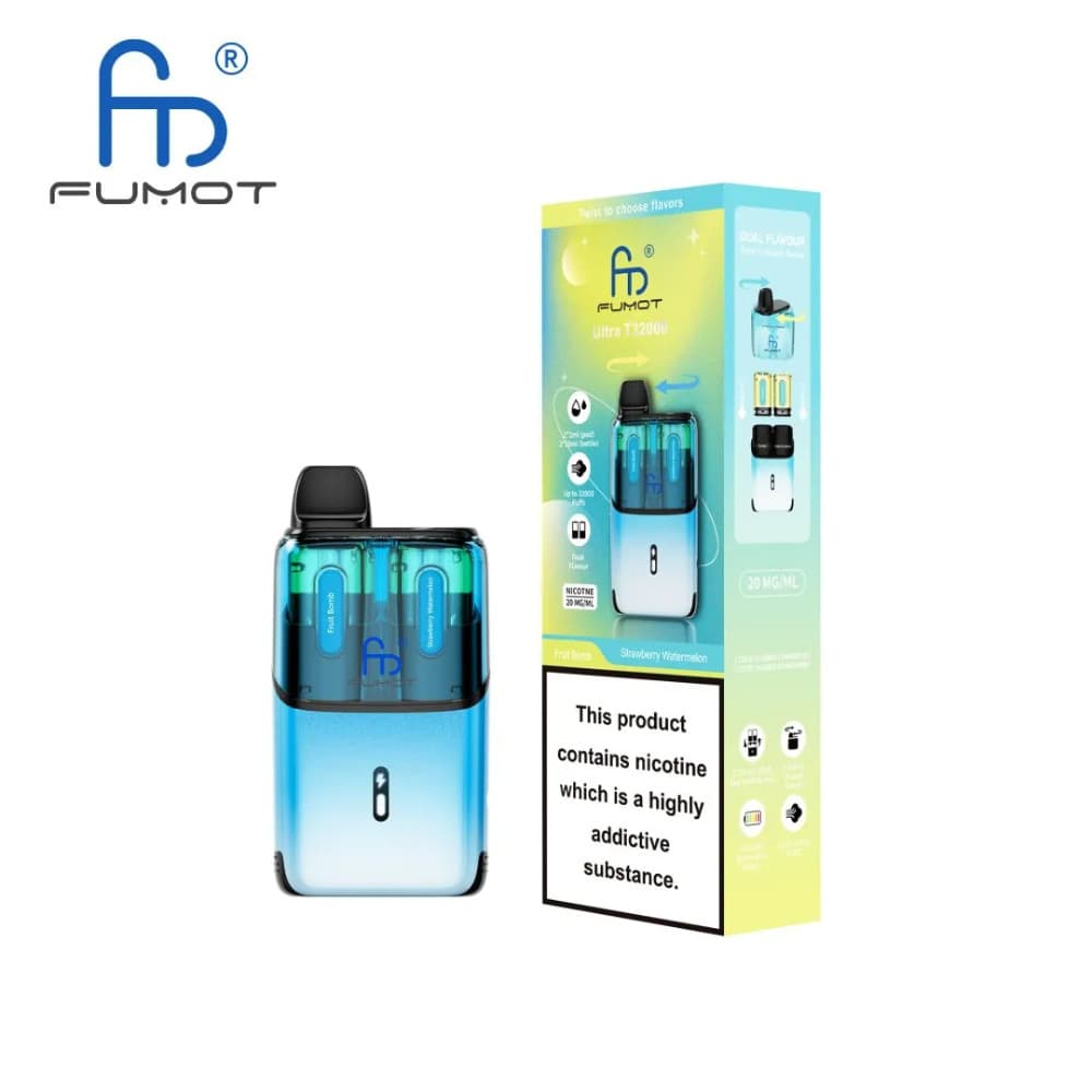  Fruit Bomb / Strawberry Watermelon RandM Fumot Ultra T32000 Vape Kit Box of 5