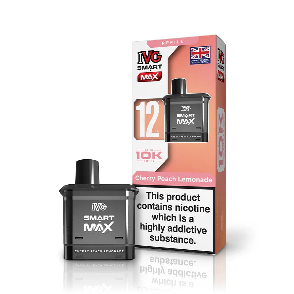  Cherry Peach Lemonade IVG Smart Max 10k Pods Pack of 5 | Refill Containers