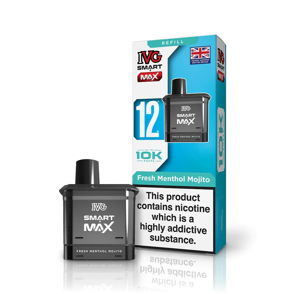  Fresh Menthol Mojito IVG Smart Max 10k Pods Pack of 5 | Refill Containers