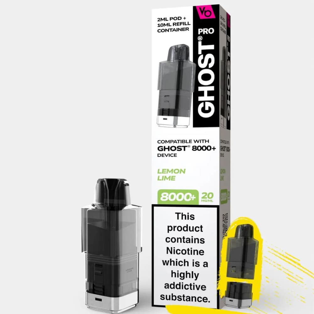  Lemon Lime Ghost Pro 8000 Pods Pack of 5