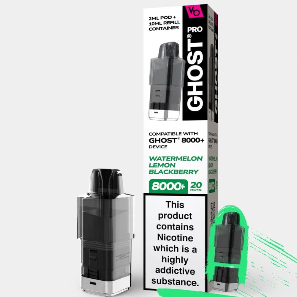  Watermelon Lemon Blackberry Ghost Pro 8000 Pods Pack of 5