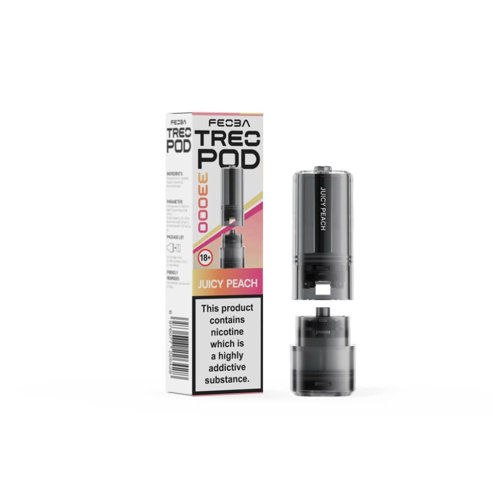  Juicy Peach Feoba Treo 33k Pods Pack of 5