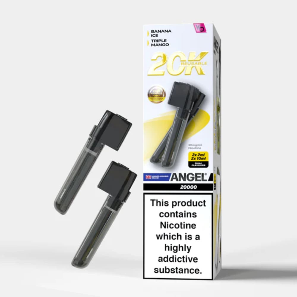  Yellow Edition Vapes Bars Angel 20k Pods Pack of 10