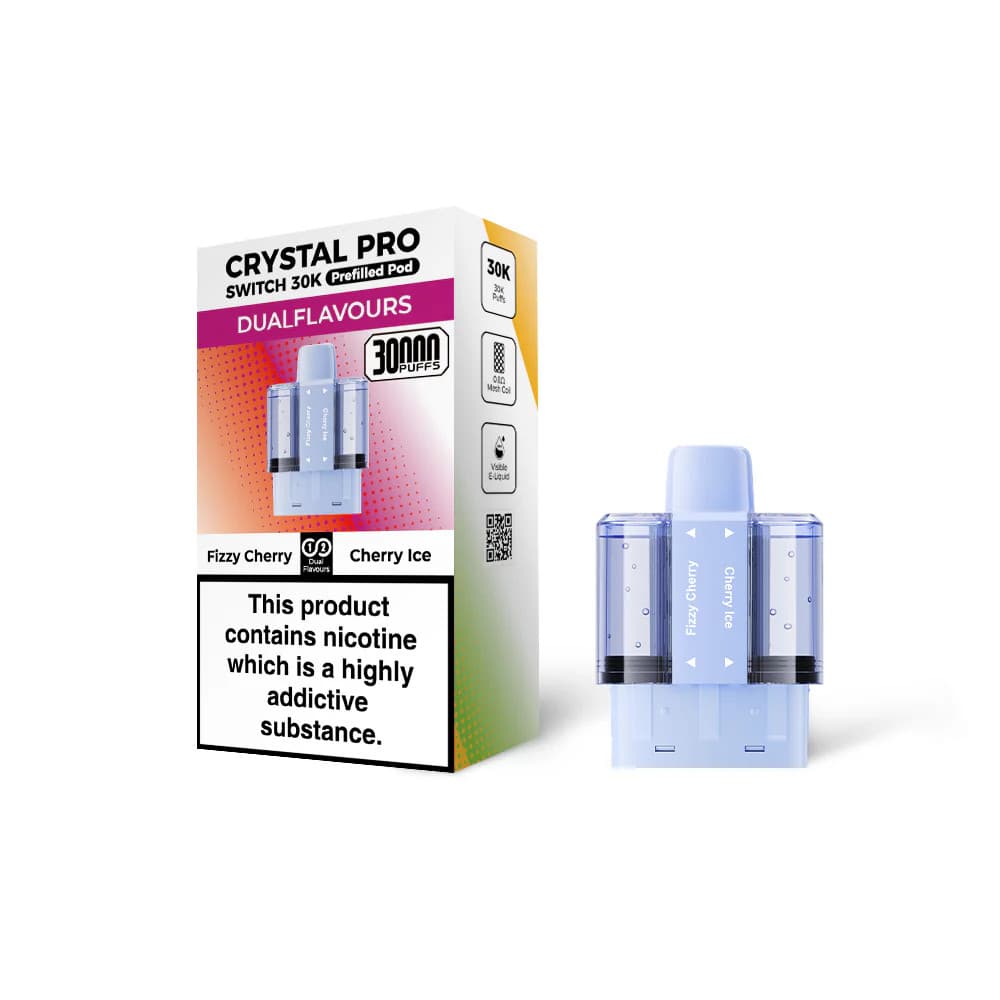  Fizzy Cherry / Cherry Ice Crystal Pro Switch 30k Pods Pack of 5