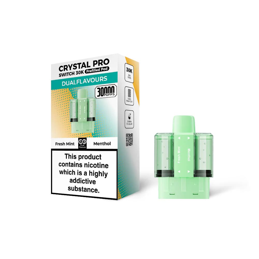  Fresh Mint / Menthol Crystal Pro Switch 30k Pods Pack of 5