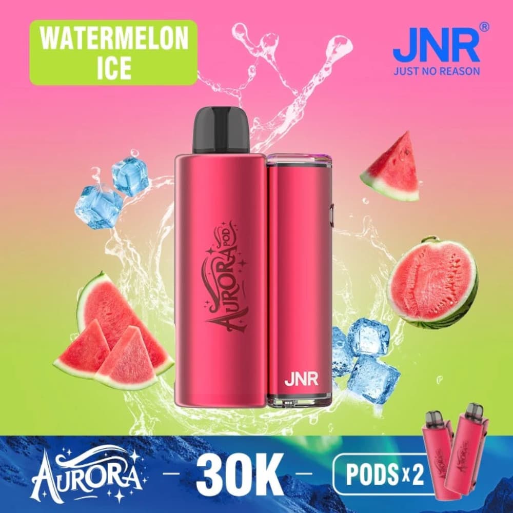  Watermelon Ice JNR Aurora 30k Prefilled Vape Kit Box of 5
