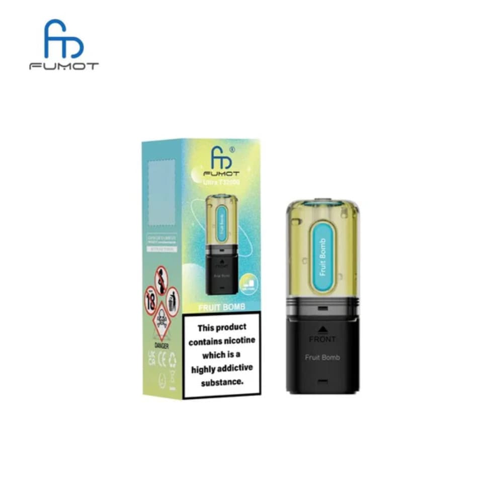  Fruit Bomb RandM Fumot T32000 Ultra Pods Pack of 5