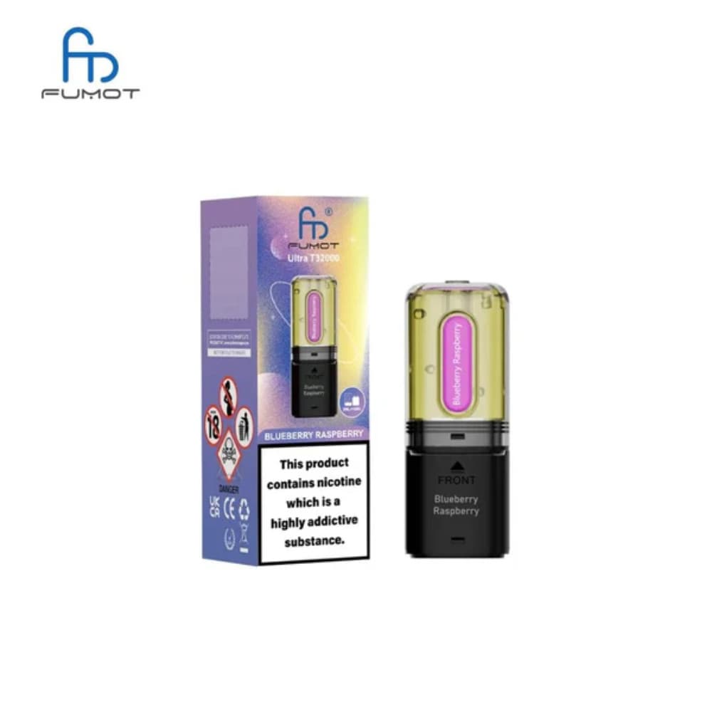  Blueberry Raspberry RandM Fumot T32000 Ultra Pods Pack of 5