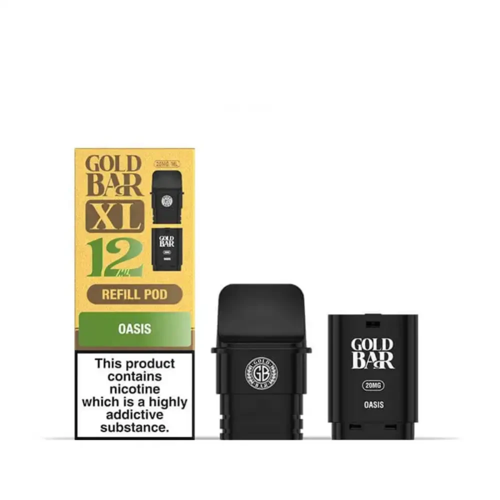  Oasis Gold Bar XL 10k Pods Pack of 5