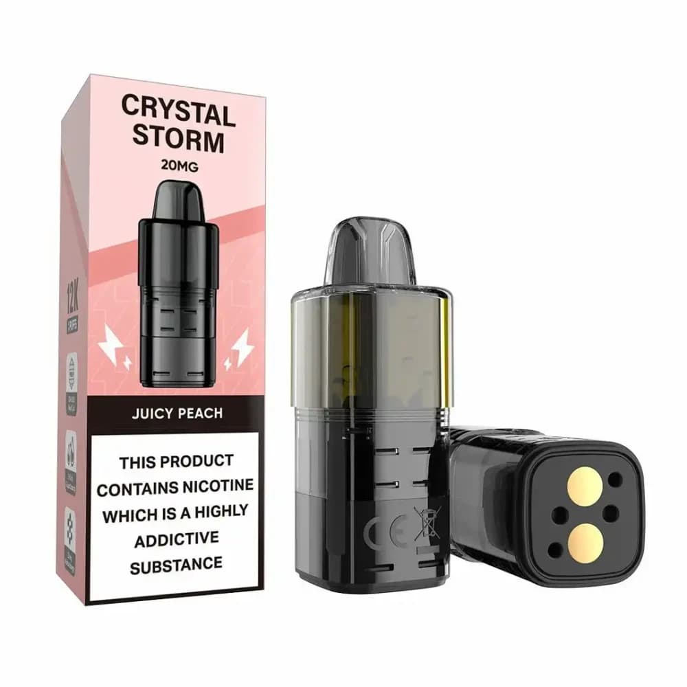  Juicy Peach Crystal Strom Bar 12k Pods Pack of 5