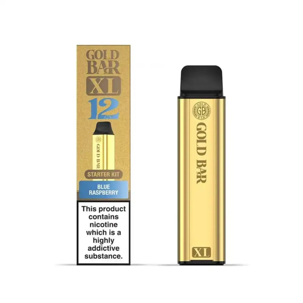  Blue Raspberry Gold Bar XL 10k Vape Kit Box of 5