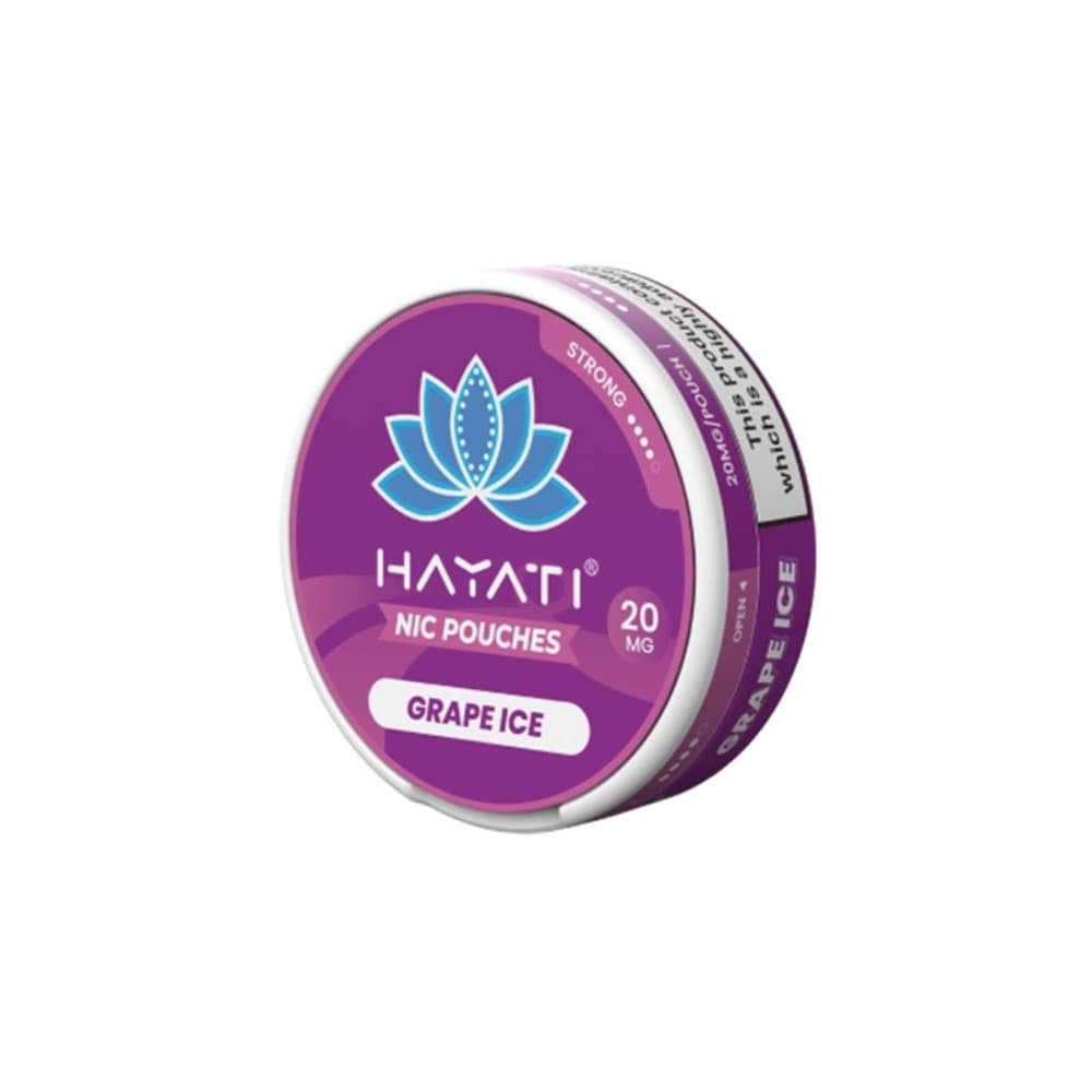  Grape Ice / 12mg Hayati Nicotine Pouches 10 Packs