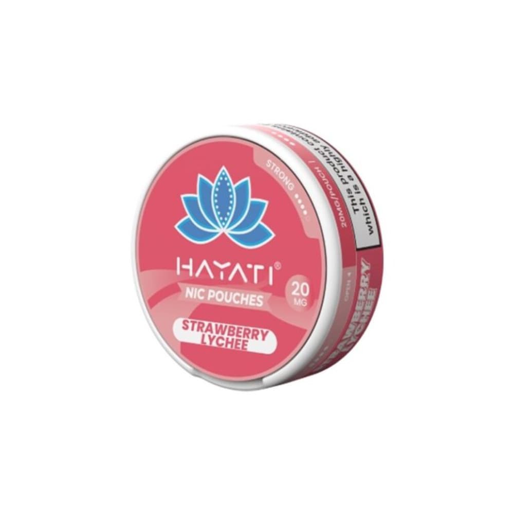  Strawberry Lychee / 12mg Hayati Nicotine Pouches 10 Packs