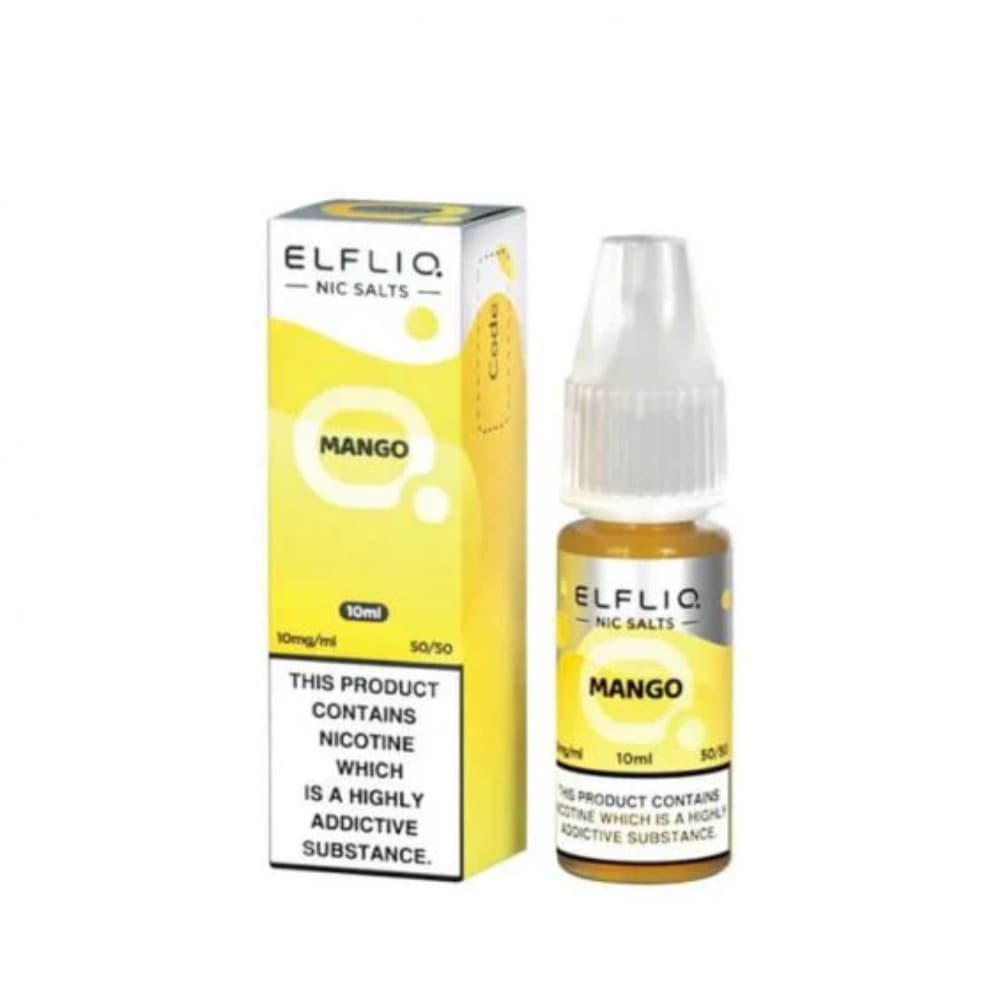  Mango / 10mg Elf Bar Elfliq Nic Salt E-Liquids 10ml Box of 10
