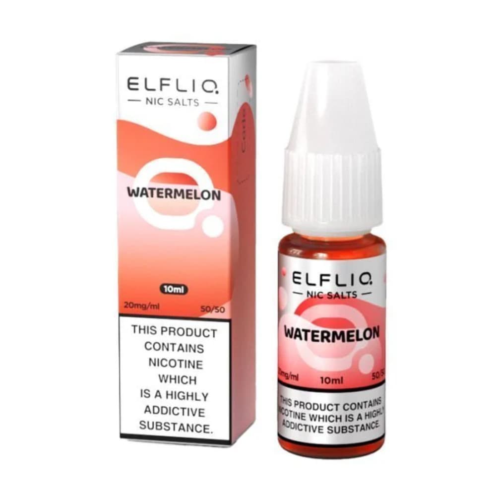  Watermelon / 20mg Elf Bar Elfliq Nic Salt E-Liquids 10ml Box of 10