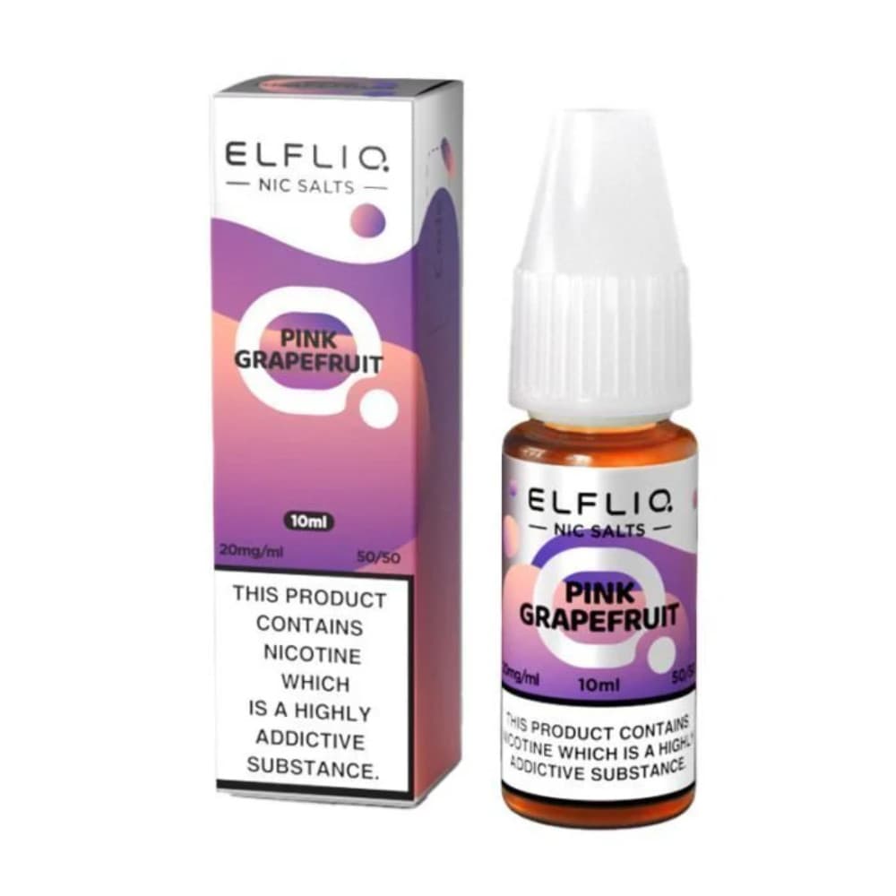  Pink Grapefruit / 20mg Elf Bar Elfliq Nic Salt E-Liquids 10ml Box of 10