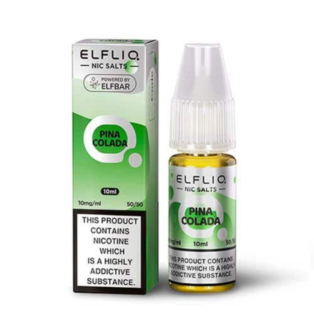  Pina Colada / 20mg Elf Bar Elfliq Nic Salt E-Liquids 10ml Box of 10