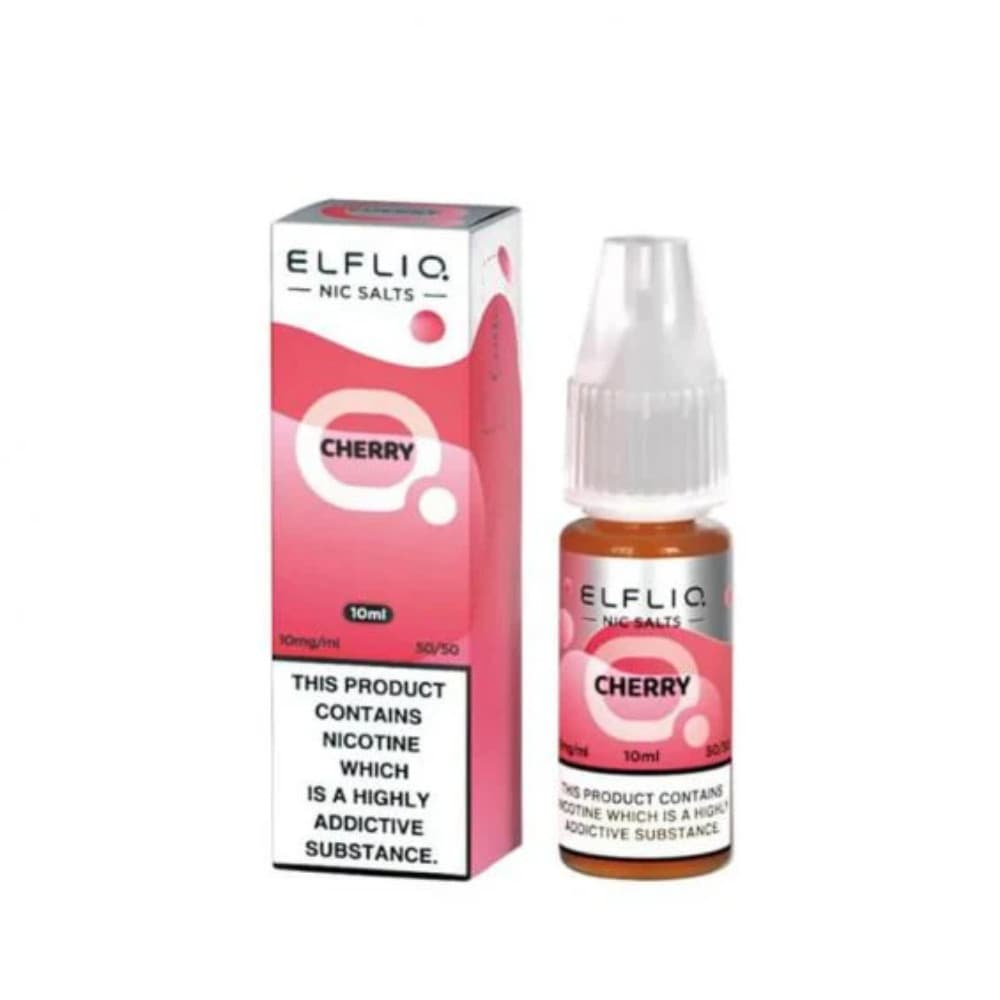  Cherry / 20mg Elf Bar Elfliq Nic Salt E-Liquids 10ml Box of 10